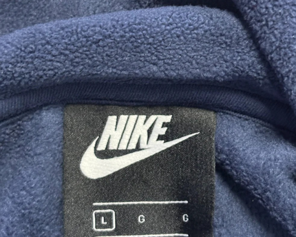 Nike Navy Fleece Half-Zip Pullover Sweatshirt