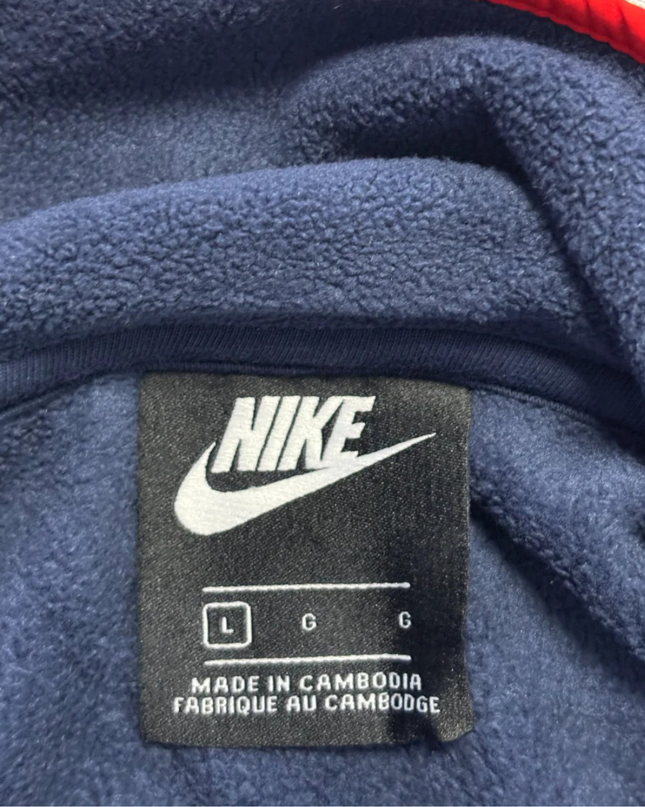Nike Navy Fleece Half-Zip Pullover Sweatshirt