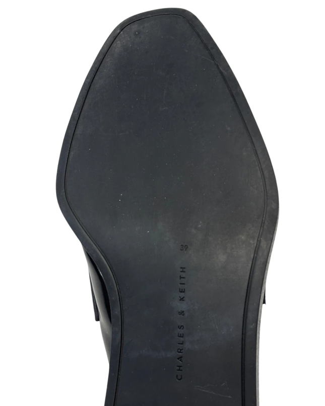 Charles & Keith Black Penny Loafers