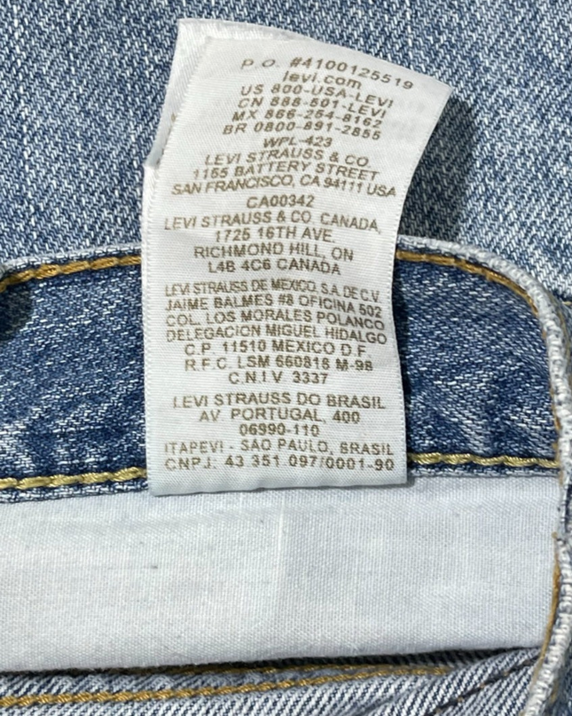 Levi's 550 Relaxed Fit Blue Denim Shorts