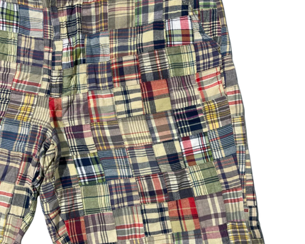 Polo Ralph Lauren Multicolor Patchwork Madras Plaid Shorts