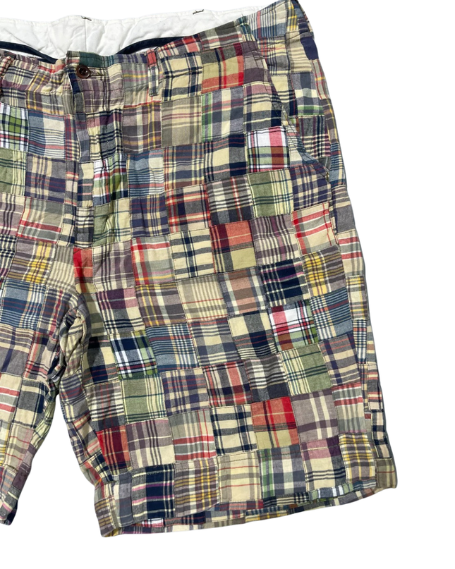 Polo Ralph Lauren Multicolor Patchwork Madras Plaid Shorts