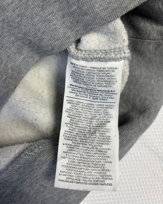 Nike Grey Triple Swoosh Graphic Hoodie