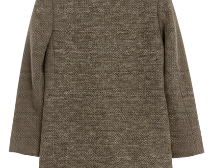 Forever 21 Brown Textured Double-Breasted Winter Coat