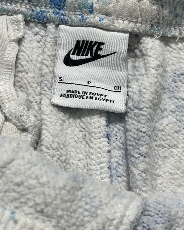 Nike Blue/White Pattern Sportswear Jogger Pants