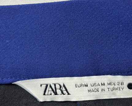 Zara Royal Blue Mini A-Line Skirt
