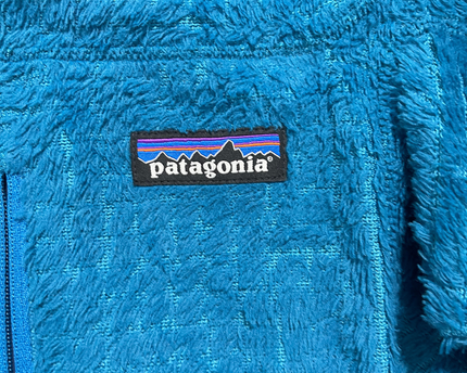 Patagonia Blue High-Pile Fleece Full-Zip Hoodie