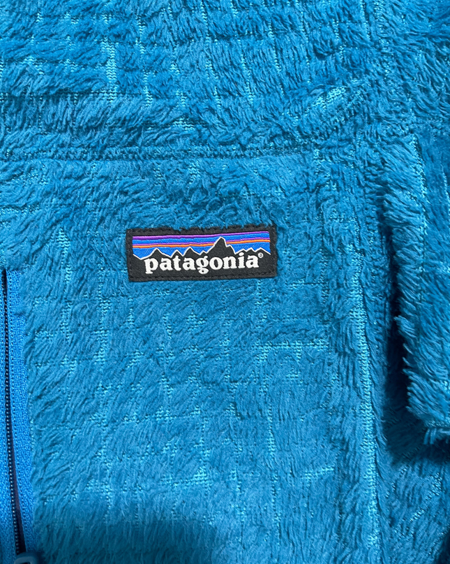 Patagonia Blue High-Pile Fleece Full-Zip Hoodie