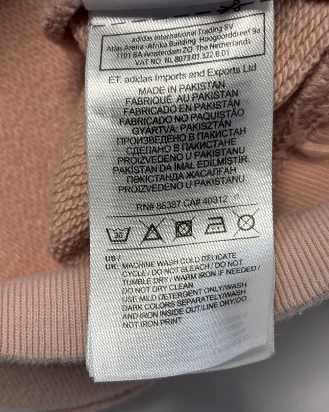 Adidas Pink Trefoil Graphic Pullover Hoodie