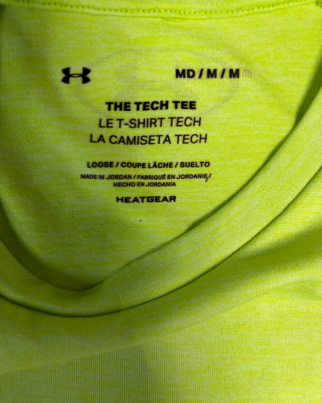 Under Armour Neon Yellow Tech Tee Sports T-Shirt