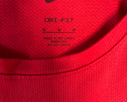 Nike Red Men's Dri-FIT Running Sports T-Shirt