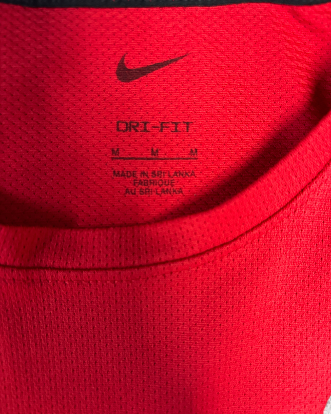 Nike Red Men's Dri-FIT Running Sports T-Shirt