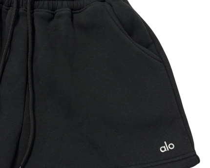 Alo Black Accolade Sweatshorts