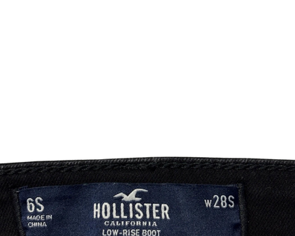 Hollister Black Low-Rise Bootcut Jeans