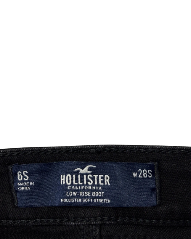 Hollister Black Low-Rise Bootcut Jeans