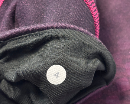 Lululemon Dark Purple/Pink Pixelated Pattern Athletic Leggings