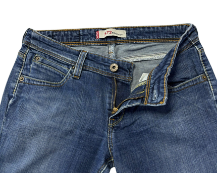 Levi's Blue 572 Boot Cut Stretch Denim Jeans