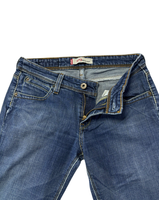 Levi's Blue 572 Boot Cut Stretch Denim Jeans