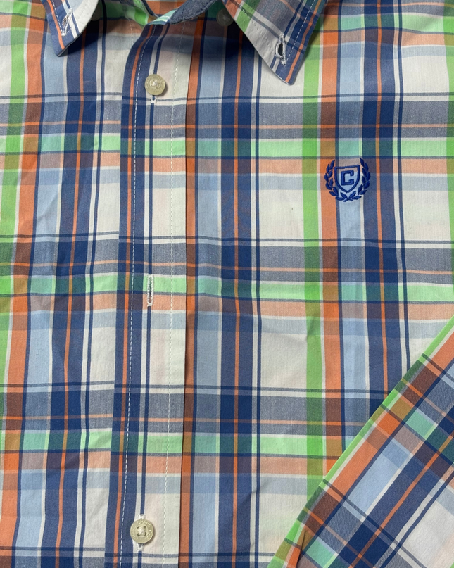 Chaps Multicolor Plaid Button-Down Shirt