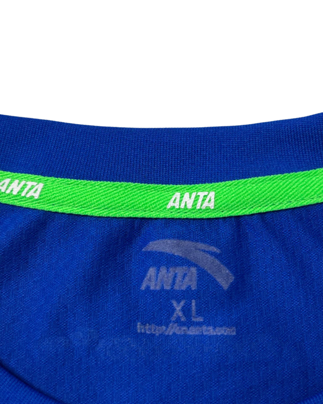 ANTA Skyline Blue Short Sleeve Sports Soccer T-Shirt W/Tags