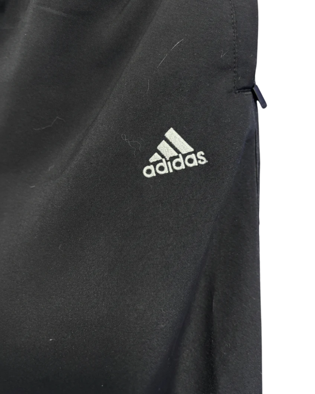Adidas Black Athletic Zip-Pocket Track Pants