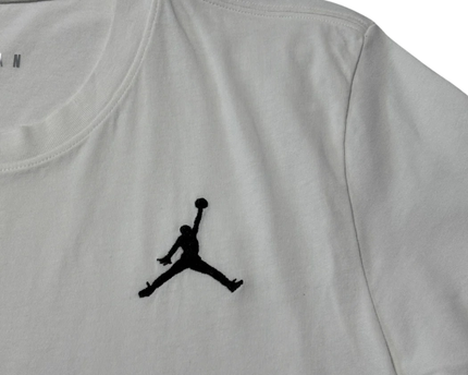 Jordan White Jumpman Logo Crew Neck T-Shirt