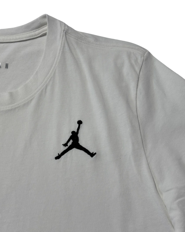 Jordan White Jumpman Logo Crew Neck T-Shirt
