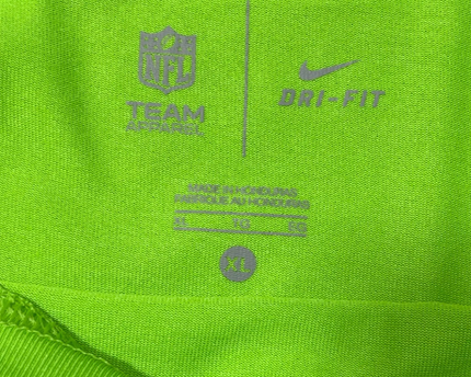 Nike Neon Green Seattle Seahawks NFL Just Do It Sports T-Shirt