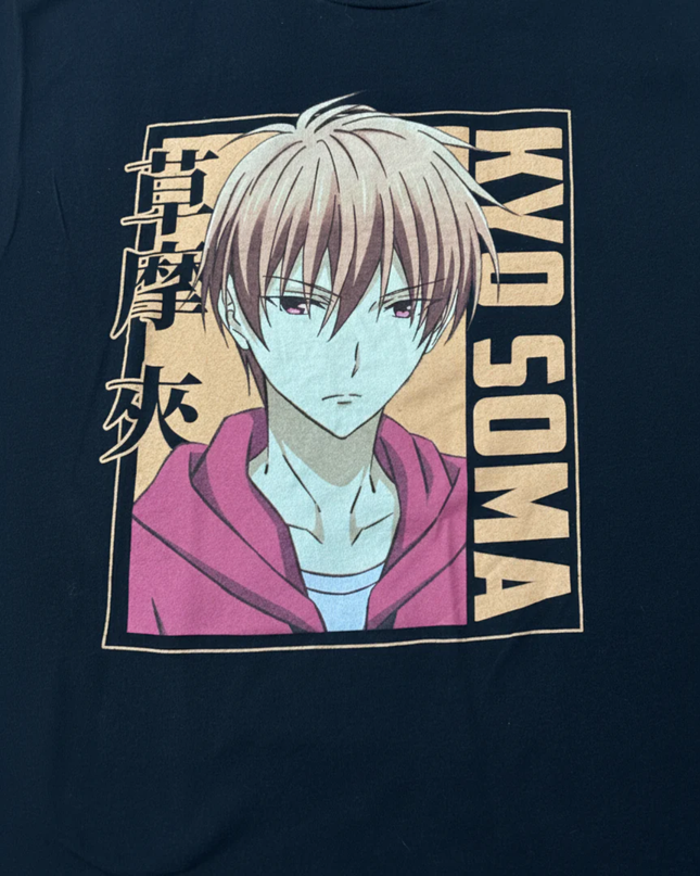 Gildan Black Fruits Basket Kyo Soma Anime Graphic Tee