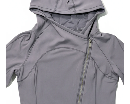 Lululemon Purple Asymmetrical Full Zip Performance Hoodie