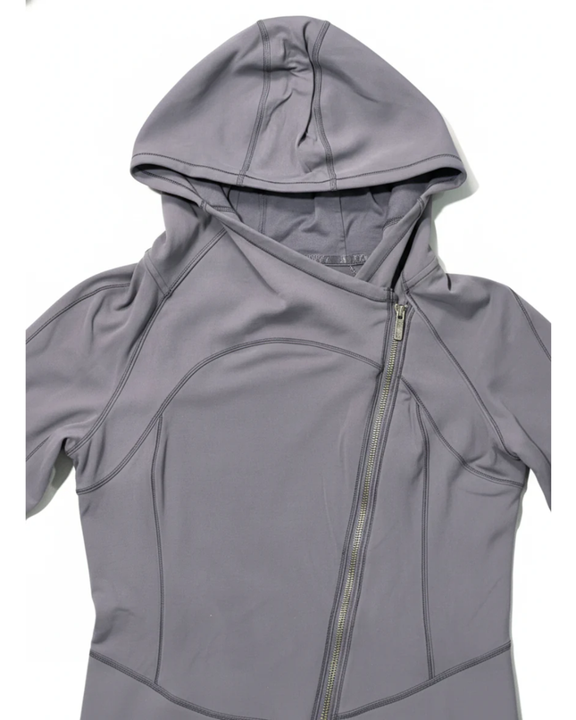 Lululemon Purple Asymmetrical Full Zip Performance Hoodie