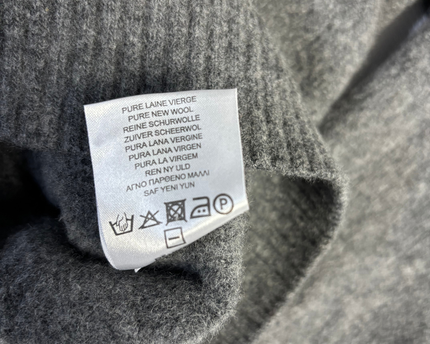Lacoste Grey Pure New Wool Crewneck Sweater