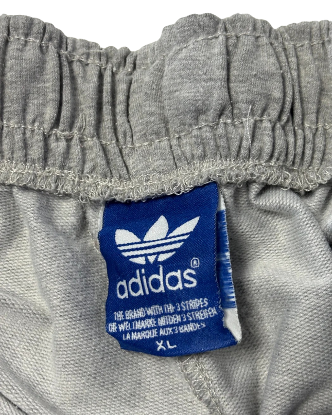 Adidas Grey Trefoil Taped Side Athletic Shorts