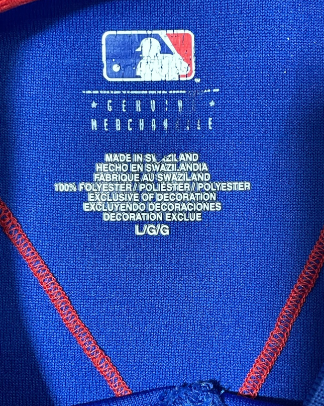MLB Genuine Merchandise Blue/Red Chicago Cubs Baseball Jersey