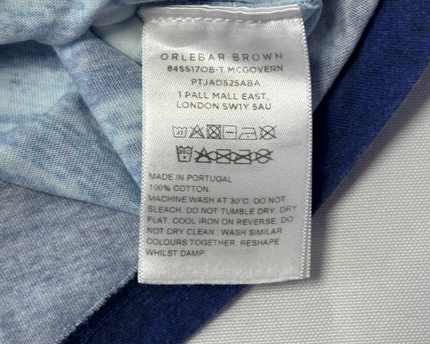 Orlebar Brown x Gerry McGovern White and Blue Printed T-Shirt
