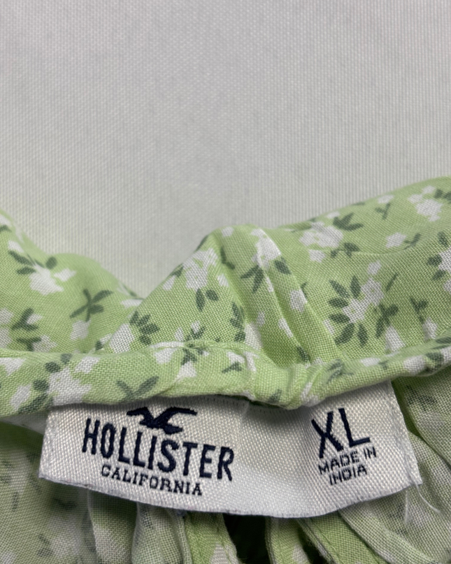 Hollister Green Floral Smocked Cami Midi Dress