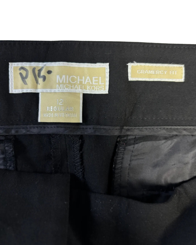 Michael Michael Kors Black Gramercy Fit Dress Pants
