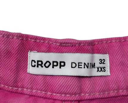 Cropp Vibrant Pink Distressed Denim Shorts W/Tags