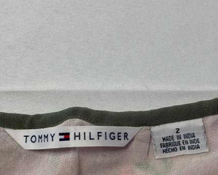 Tommy Hilfiger Multi-color Floral Ruffle Hem Mini Skirt