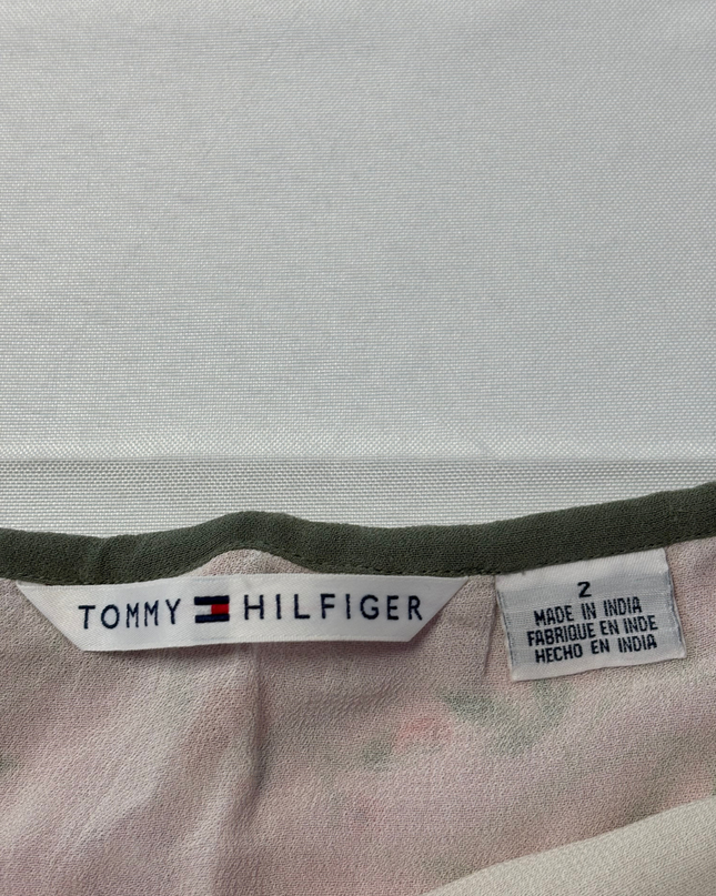 Tommy Hilfiger Multi-color Floral Ruffle Hem Mini Skirt
