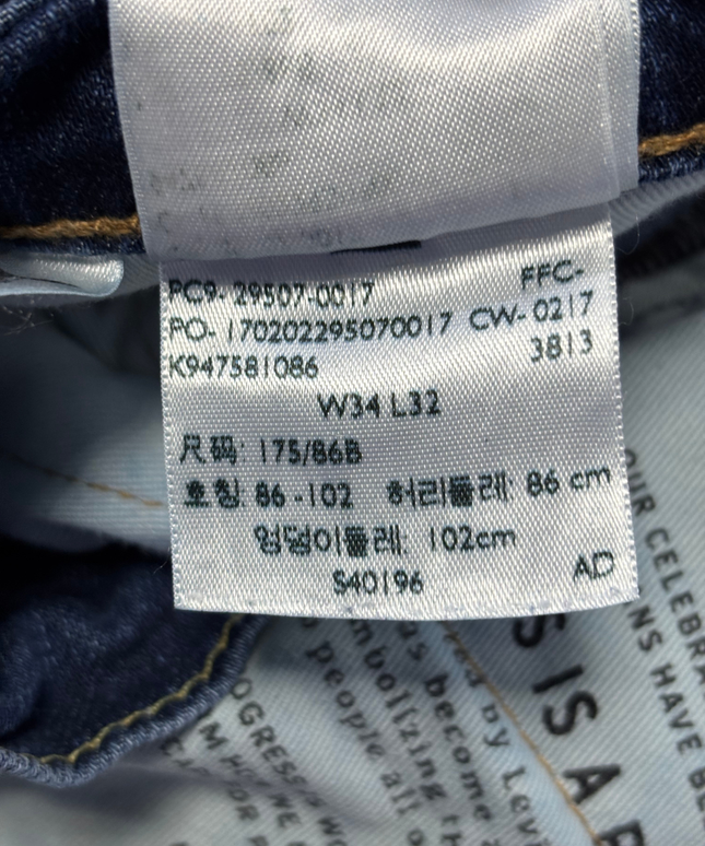 Levi's Classic Blue Straight Leg Jeans