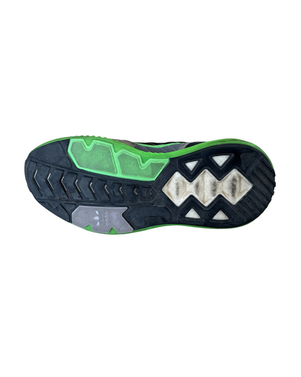 Adidas ZX 2K Boost Pure Tech Sneakers | Black, Grey & Neon Green | EU 42.5