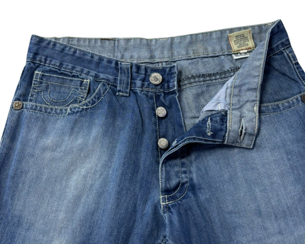 True Religion Blue Straight Leg Jeans