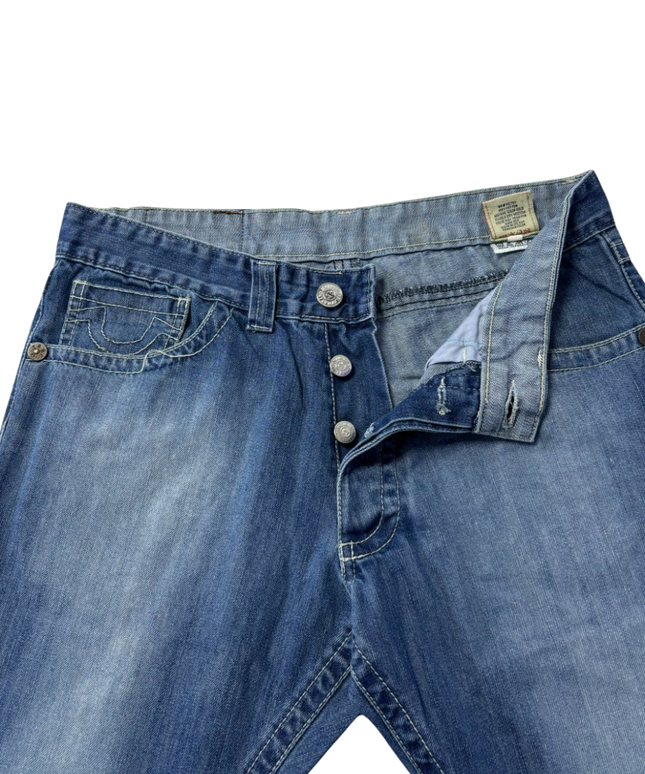 True Religion Blue Straight Leg Jeans