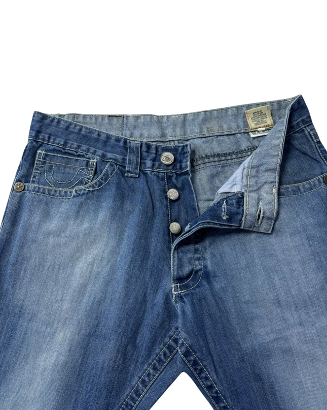 True Religion Blue Straight Leg Jeans