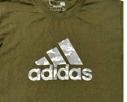 Adidas Olive Camo Logo T-Shirt W/Tags