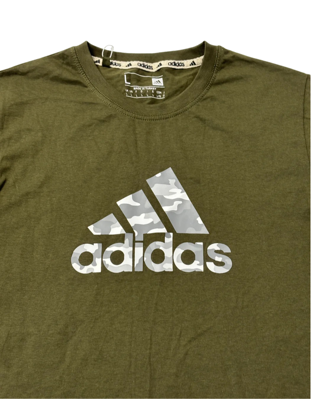 Adidas Olive Camo Logo T-Shirt W/Tags