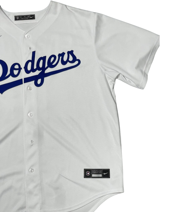 Nike White Los Angeles Dodgers SABAQUIE 14 Baseball Jersey
