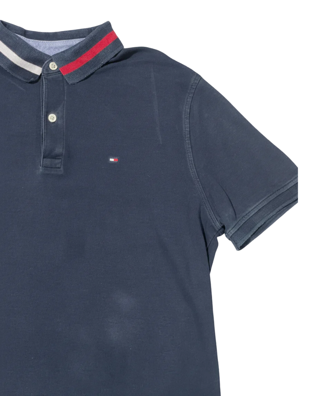 Tommy Hilfiger Navy Blue Short Sleeve Polo Shirt