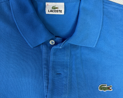 Lacoste Blue Short Sleeve Piqué Polo Shirt